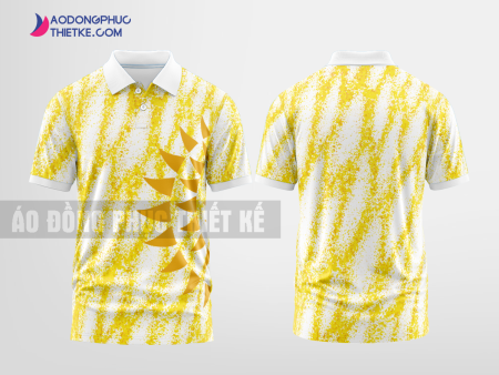 Mẫu áo đồng phục Bảo Hiểm Nhân Thọ Sun Life màu vàng thiết kế đẹp mẫu 3 DPP43C