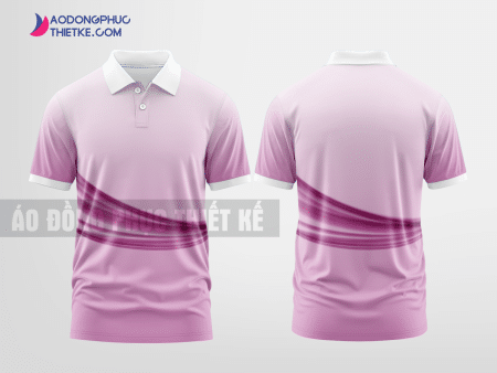 Mẫu áo đồng phục Aeon màu hồng thiết kế mẫu 1 DPP104A