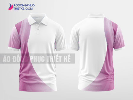Mẫu áo đồng phục Aeon màu hồng thiết kế mẫu 2 DPP104B