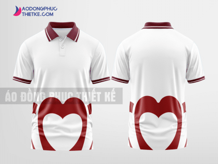 Mẫu áo đồng phục Bánh Bảo Ngọc màu trắng thiết kế mẫu 1 DPP111A