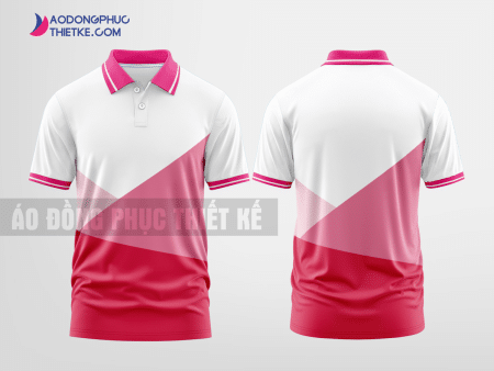 Mẫu áo đồng phục Bảo hiểm AIA màu hồng thiết kế mẫu 1 DPP98A