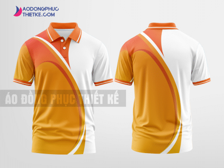 Mẫu áo đồng phục Bestprice màu cam thiết kế mẫu 4 DPP90D