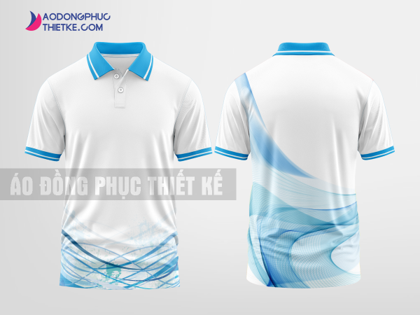 Mẫu áo đồng phục ITL màu xanh da trời thiết kế mẫu 1 DPP147A