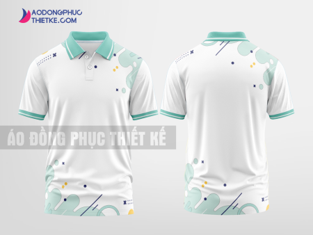 Mẫu áo đồng phục Libra Travel màu xanh lơ thiết kế mẫu 3 DPP144C