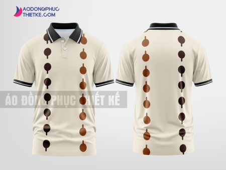 Mẫu áo đồng phục Addict màu nâu thiết kế mẫu 1 DPP206A