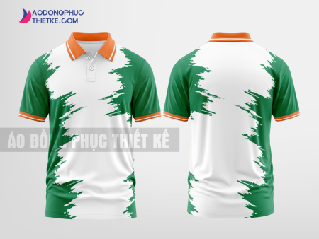 Mẫu áo đồng phục DatViet Group màu xanh lá thiết kế mẫu 3 DPP182C