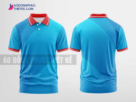 Mẫu áo đồng phục KinhBac City màu xanh da trời thiết kế đẹp DPP223