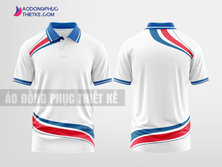 Mẫu áo đồng phục PEPSI màu trắng thiết kế mẫu 2 DPP204B