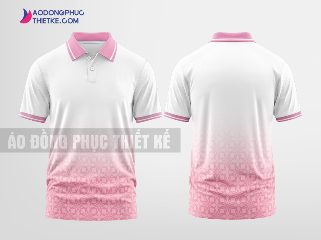 Mẫu áo đồng phục Sakura màu hồng thiết kế mẫu 1 DPP194A